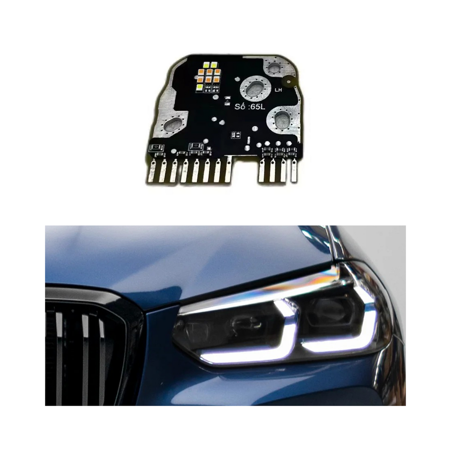 Modulo DRL BMW X3 X4 facelift sostituzione OEM 63115A0E621; 63115A0E622