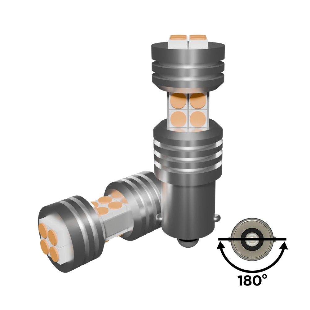 Set di 2 lampadine LED BA9S BAY9S BAX9S H6W LUSMAR™ Bianco / Giallo 900 lm Canbus - senza errori