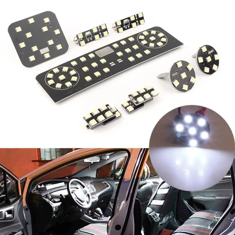 Set di 8 luci LED interne compatibili con Volkswagen