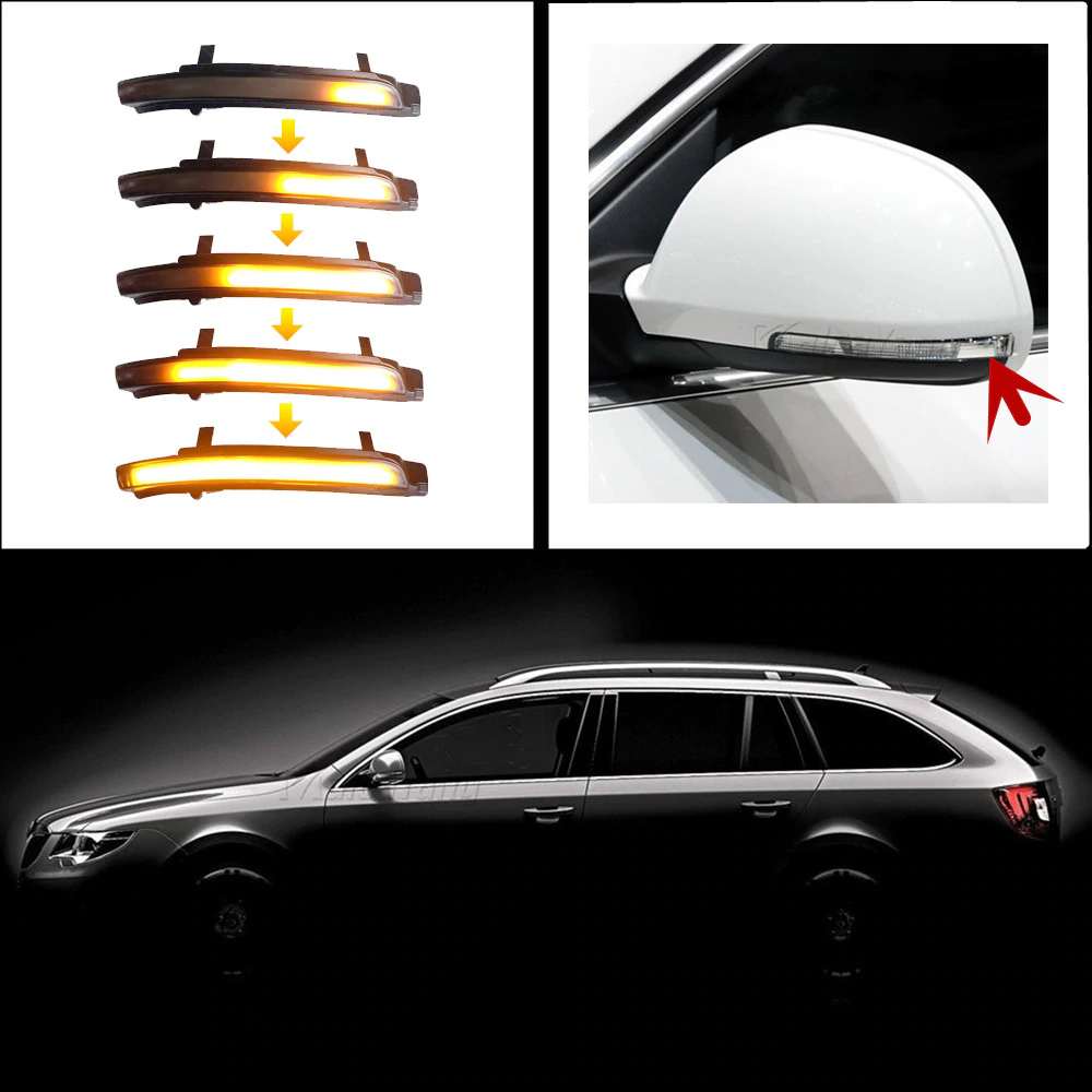 Indicatori di direzione dinamici Skoda Octavia Superb