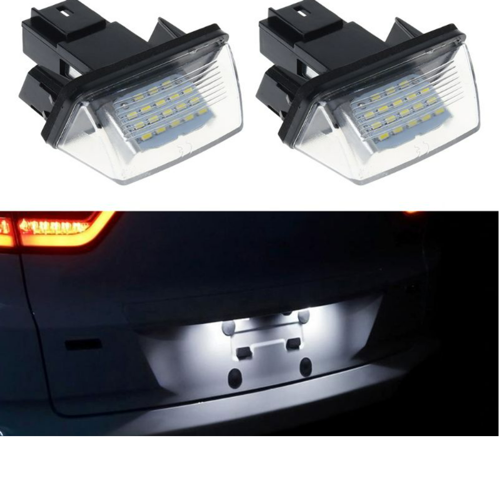 Set di 2 x LED per targa Peugeot 206 207 307 308 406 Citroen C3 C4 C5 C6 X6HF
