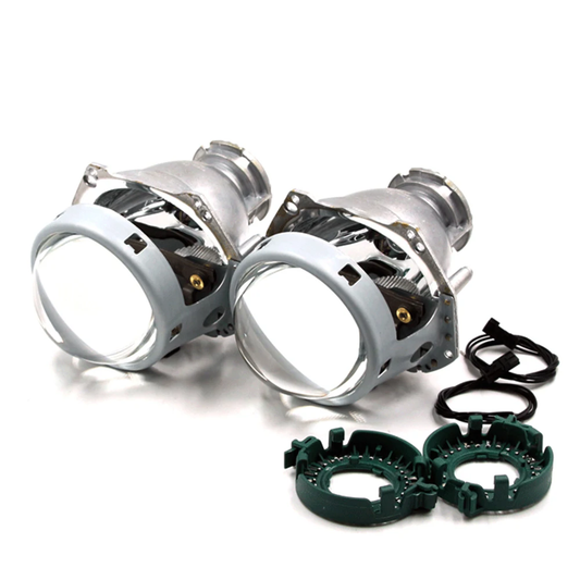 Set di 2 lenti di ingrandimento Bi-Xenon LUSMAR™ da 3 pollici D1S D3S con anello di fissaggio