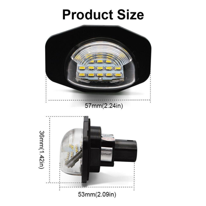 Set di 2 luci targa per Toyota Auris Corolla