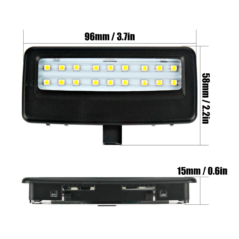 Kit 2x LED alette parasole BMW F10 F11 F07 F01 F02 F03