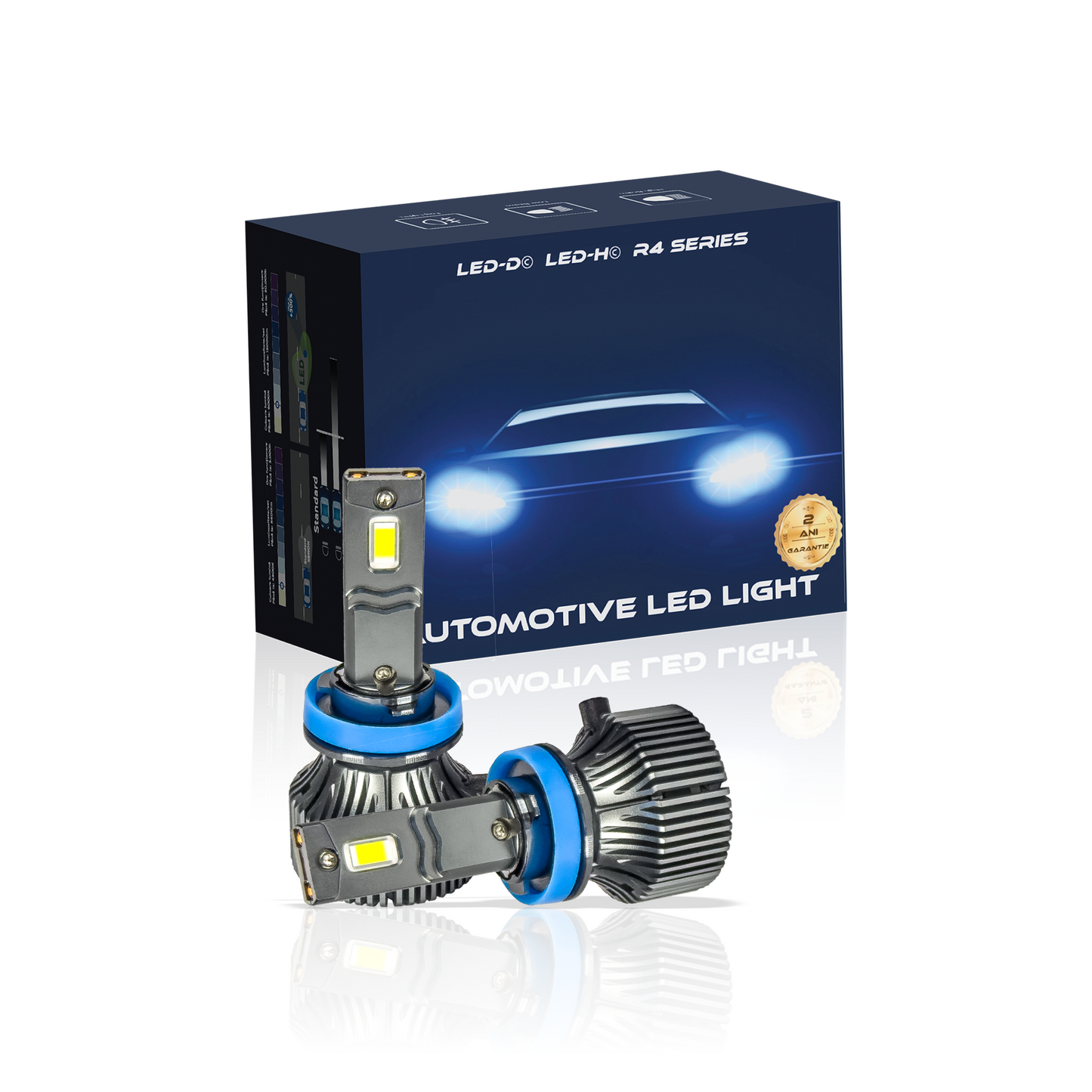 Kit LED H8 H9 H11 H16 LUSMAR LED-H© 6000k 15000 lumen 110W/set Canbus - senza errore