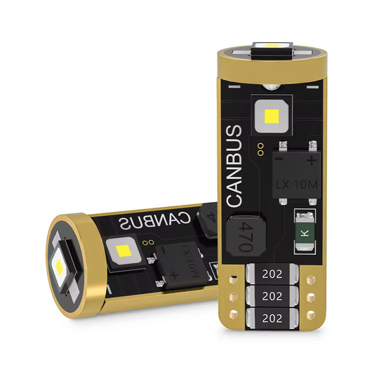 Set di 2 lampadine LED T10 W5W LUSMAR™ 600 lm Canbus - senza errori 