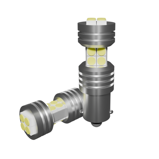 Set di 2 lampadine LED BA9S BAY9S BAX9S H6W LUSMAR™ Bianco / Giallo 900 lm Canbus - senza errori 