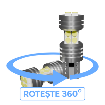 Set di 2 lampadine LED T10 W5W LUSMAR™ 900 lm Canbus - senza errori 