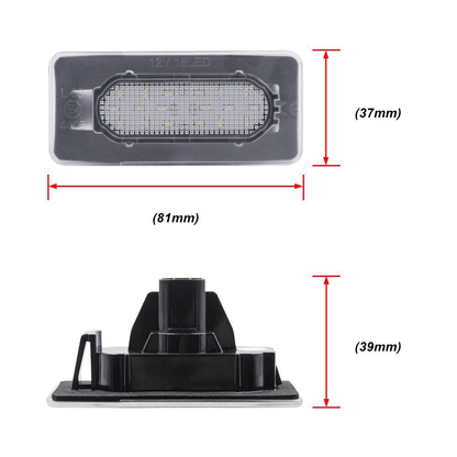 Set di 2 luci targa Toyota Corolla 2014 - 2019