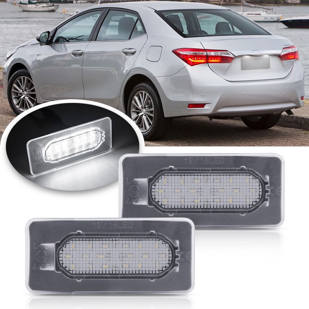 Set di 2 luci targa Toyota Corolla 2014 - 2019