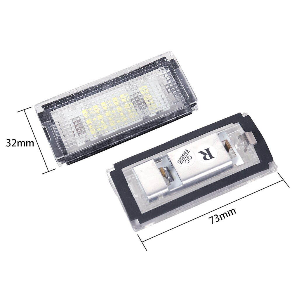 Set di 2 luci targa per BMW Mini Cooper S